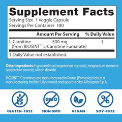 Pouring capsules from Doctor's Best L-Carnitine Fumarate bottle