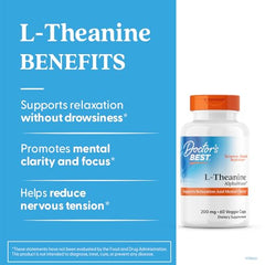 Doctor's Best L-Theanine AlphaWave capsules closeup