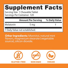 Melatonin bottle placed on a nightstand for convenient nightly use.