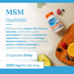 Doctor's BEST MSM bottle on white background for quick product scan
