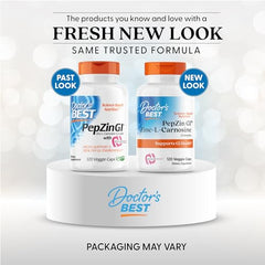 PepZin GI capsules close-up showing vegetarian vegan capsules