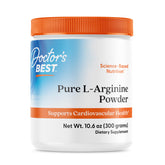 Doctor's Best Pure L-Arginine powder tub for easy daily circulation support.