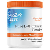 Doctor's Best L-Glutamine powder bottle for convenient post-workout support