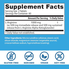 Doctor's Best Sustained Plus L-Arginine tablets in package