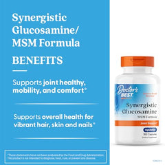 Label close-up shows vitamin C and synergy for joints.