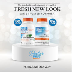 Capsules of Doctor's Best vegan glucosamine sulfate provide a convenient, plant-based option.