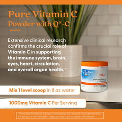 Doctors Best Vitamin C Powder origin Scotland; packaging highlights purity for reliable daily use.