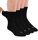 Doctor's Choice Diabetic Socks for Men, crew length on foot delivering all-day comfort.