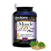 Doctors Nutra Muscle Ezze PM Plus bottle on nightstand for easy nighttime use