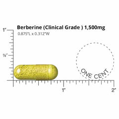 Front view of DOCTORS' PREFERRED Berberine Clinical Grade bottle label