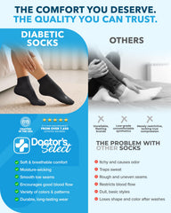 Doctor's Select socks use skin-friendly materials for gentle foot care.