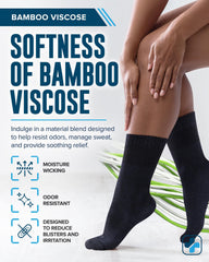 Doctors Select bamboo fiber socks for women, all-day dryness and cooling for active feet