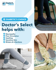 Doctor's Select moisture-wicking bamboo keeps feet dry and comfortable