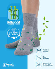 Doctor's Select non-binding socks with wide top for gentle relief.