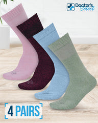 Doctor's Select women's diabetic socks with soft-top relief, non-binding cuff.