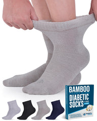 Doctor's Select bamboo viscose socks with seamless top offer gentle, non-binding comfort