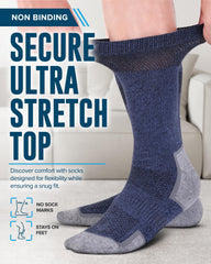 Doctor's Select bamboo viscose diabetic sock in white for breathable dryness