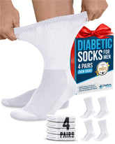 Doctor's Select diabetic crew socks white cuff for comfortable daily wear.
