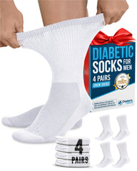 Doctor's Select diabetic crew socks white cuff for comfortable daily wear.