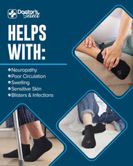 Doctors Select non-binding wide-top design easing circulation during wear.