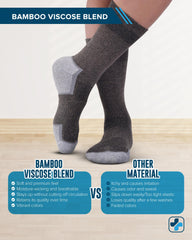 Doctor's Select ultra-stretch top closeup highlights secure fit and gentle compression.