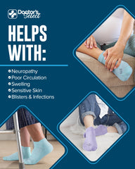 Doctor's Select bamboo ankle socks blue breathable daily wear