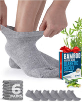 Doctor's Select viscose bamboo ankle socks pack shot highlighting breathable moisture-wicking fabric