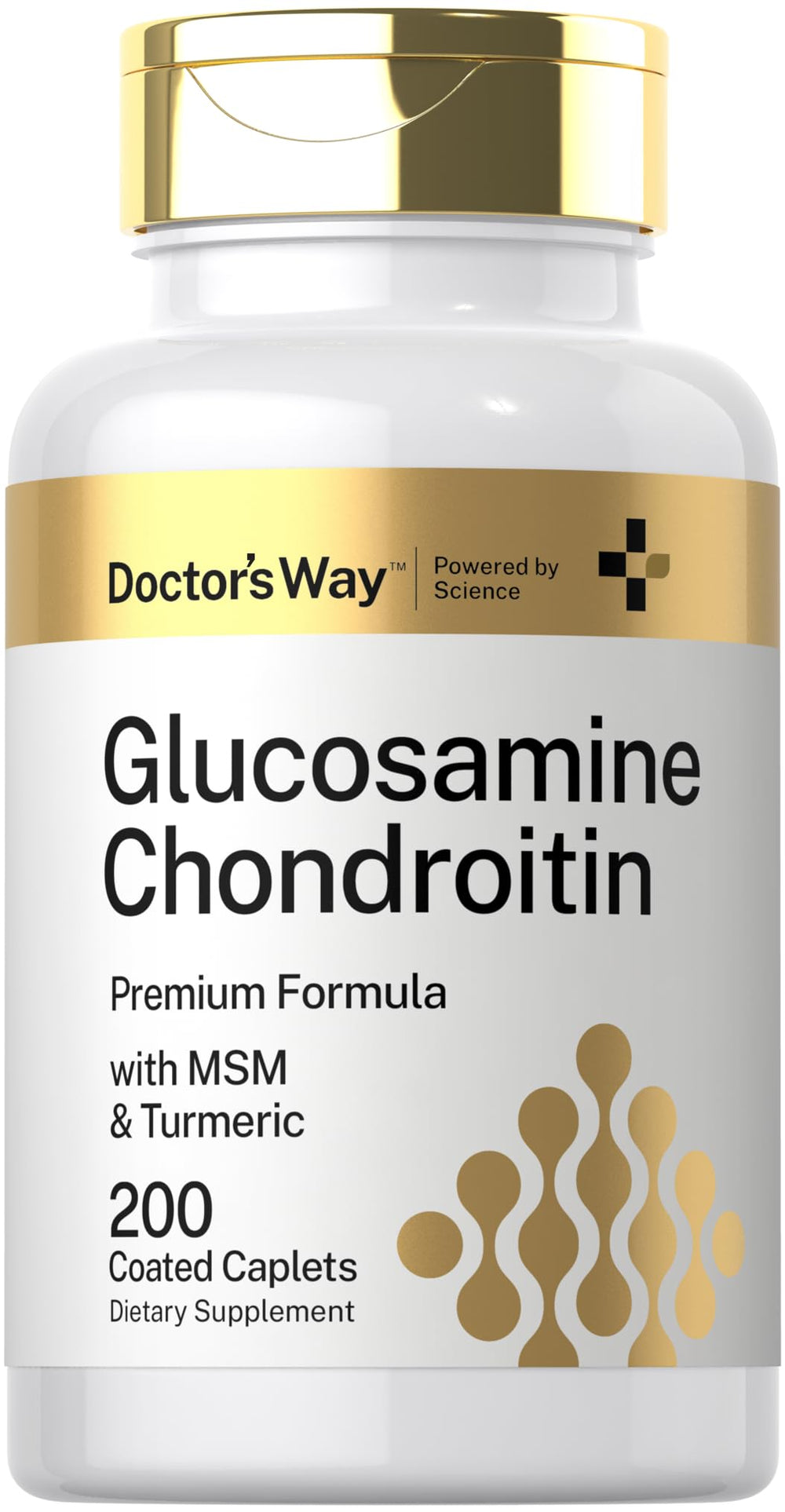 Doctor's Way glucosamine chondroitin MSM turmeric caplets for joint comfort