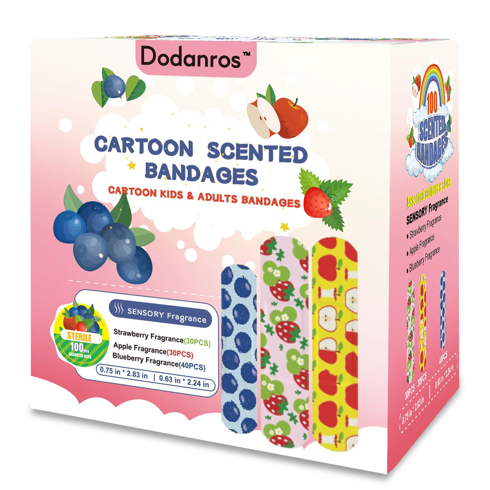 Dodanros Apple pattern bandage with gentle aroma for minor scrapes and cuts