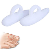 DOMG hammer toe crest pad right on foot provides gentle alignment and comfort.