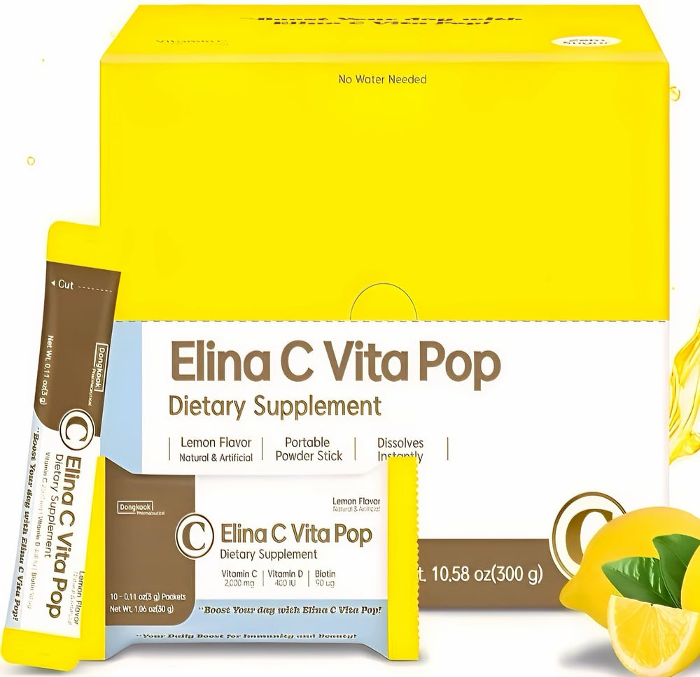 DONGKOOK Vita Pop lemon flavor packets for daily vitamin C