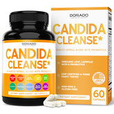 Dorado Nutrition Candida Cleanse Detox, botella de cápsulas para bienestar digestivo