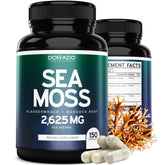 Dorado Nutrition Irish Sea Moss capsules bottle for daily wellness routine.