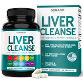 Dorado Nutrition Liver Cleanse bottle front view for daily liver support.