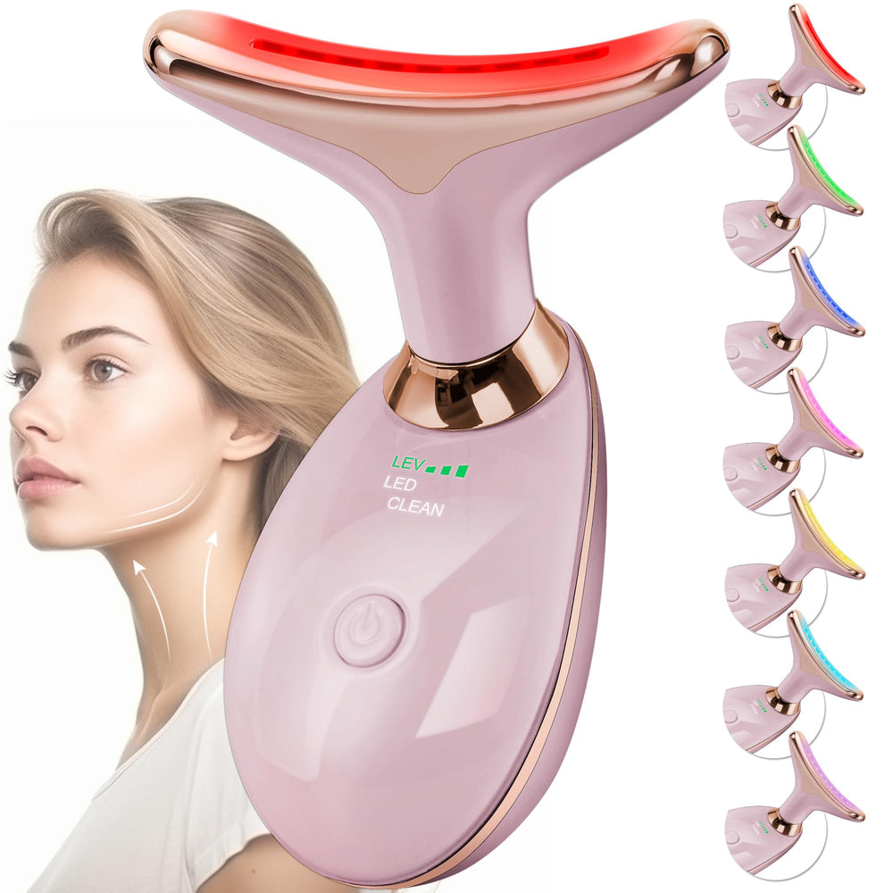 Doset facial massager with arc head in rose gold for smooth glide.