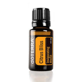 doTERRA Citrus Bliss 15 ml bottle close-up, uplifting aroma for a refreshing mood boost.