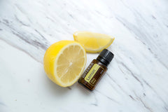 Diffused lemon oil filling room with refreshing, clean scent