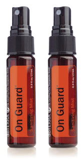 doTERRA On Guard Sanitizing Mist 27 mL bottle ready for travel and quick sanitation.
