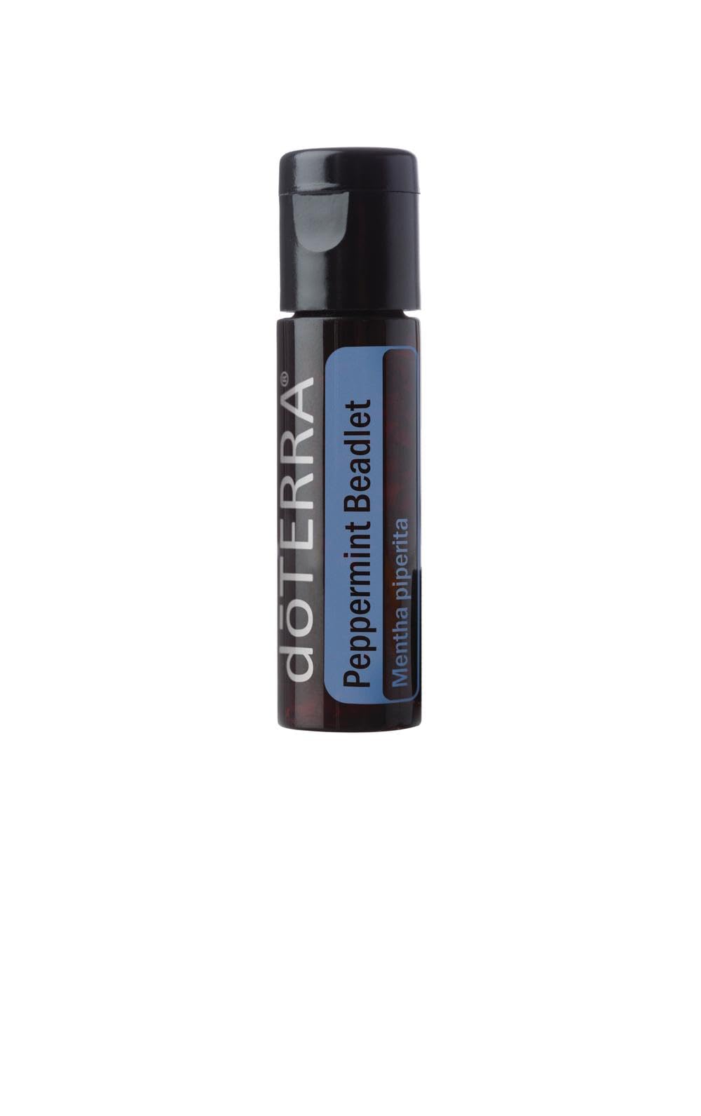doterra peppermint beadlet bottle front view offers on-the-go freshness.