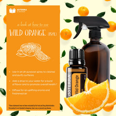 doTERRA Wild Orange oil drops on skin demonstrating gentle absorption