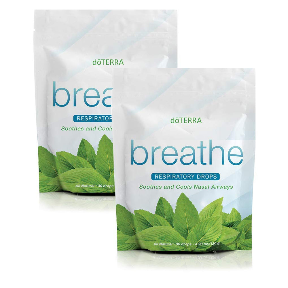 doTERRA Breathe drops pack front showing CPTG blend for clearer airways