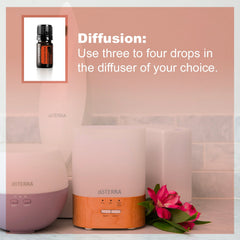 doTERRA Cinnamon essential oil with baking scene, adding warm spice