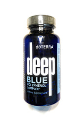 doTERRA deep blue polyphenol complex bottle for soothing muscle comfort and daily wellness