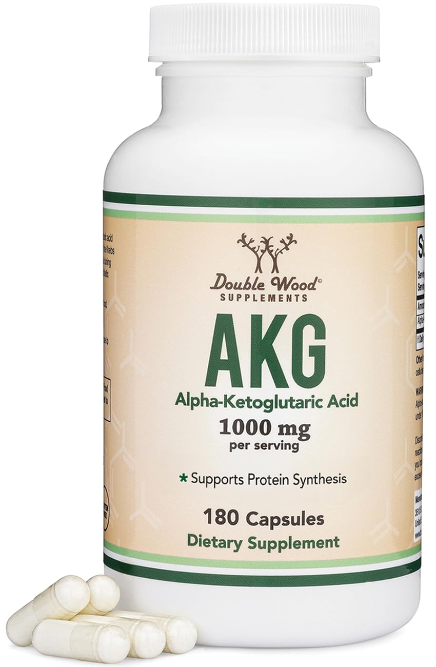 Double Wood AKG bottle front with capsules showing a three-month supply
