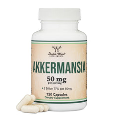 Double Wood Akkermansia bottle with 60 servings for two months