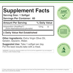 Double Wood Astaxanthin 12 mg capsule close-up highlighting strength.