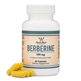 Double Wood Berberine bottle with 60 capsules for daily cardiovascular support.