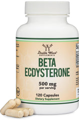 Double Wood Beta Ecdysterone bottle front showing plant-based support for lean muscle