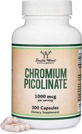 Double Wood Chromium Picolinate bottle front highlighting high absorption potential