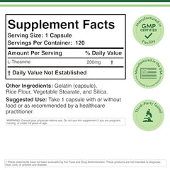 Double Wood L-Theanine capsules stacked for calm focus.